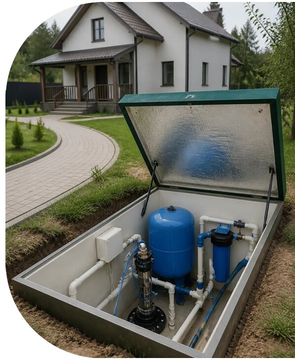 Автономное водоснабжение дома в Угличе от 156300 р. | АПаруса-Глч
